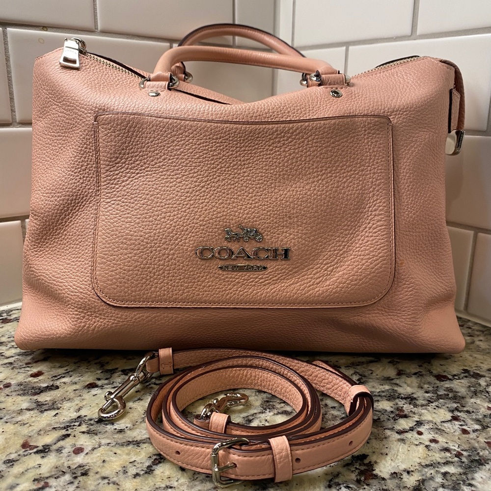 Coach Emma Satchel, blush pink.  Great condition.  Super clean.